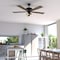 Vaxcel Clybourn Farmhouse Industrial 52 inch Bronze Ceiling Fan with Wire Cage LED Light Kit F0042 - alternate 3
